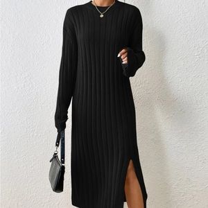 black midi sweater dress- never worn!